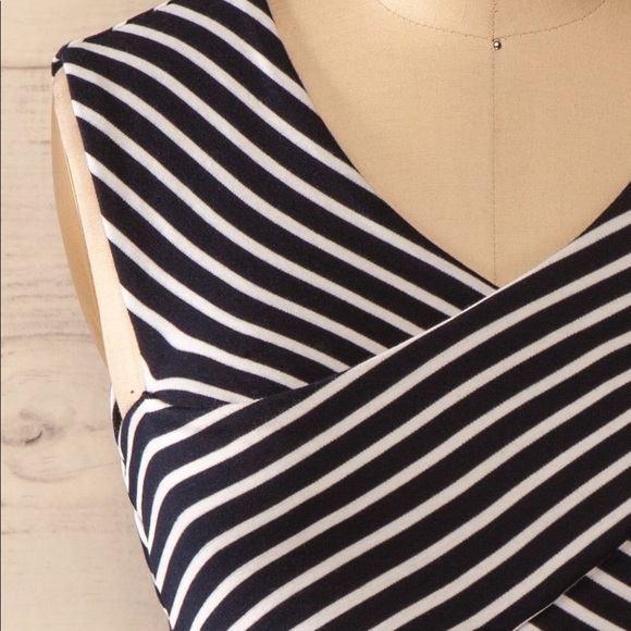 Striped Bodycon Dress - Picture 2 of 10